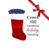 100 Crown Skinless Skin Condom Holiday Stocking | Condom Depot